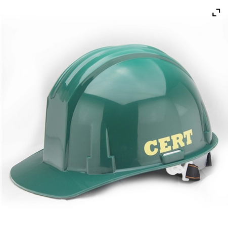 CERT Hard Hat With Chin Strap