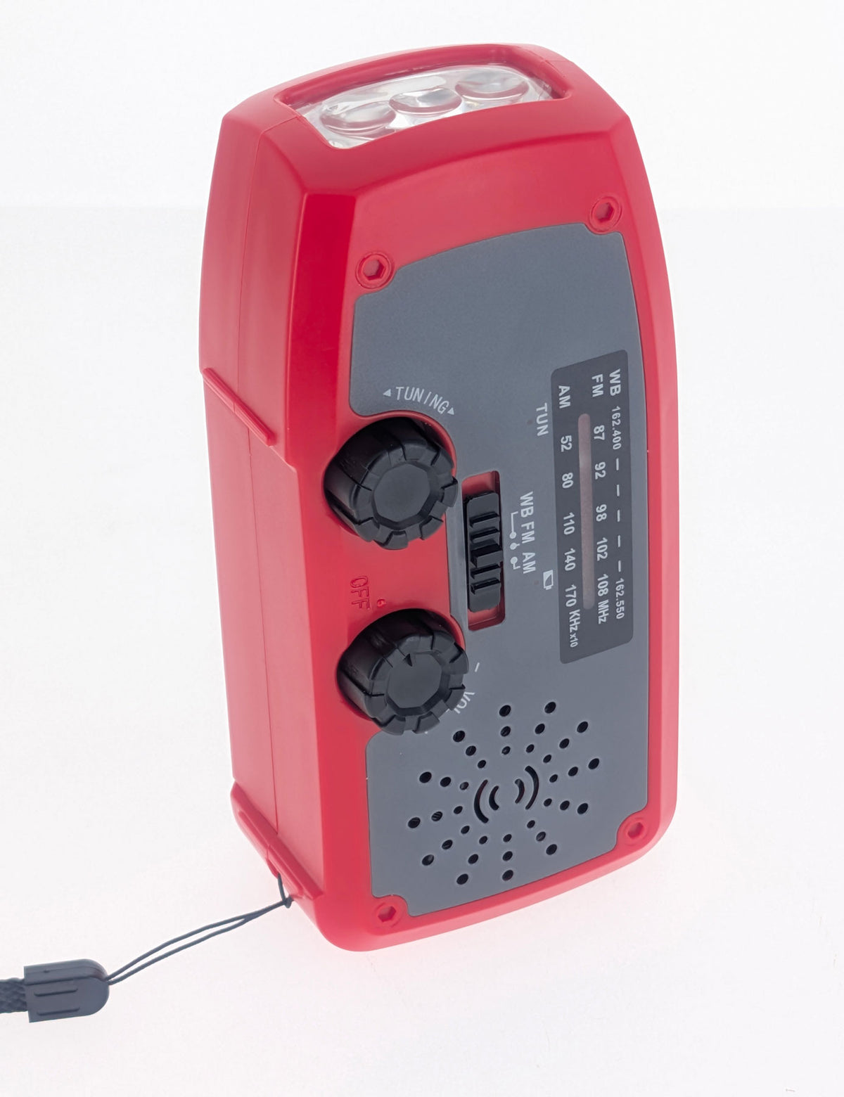Solar Crank AM/FM Radio Weather Band Flashlight with USB Charger