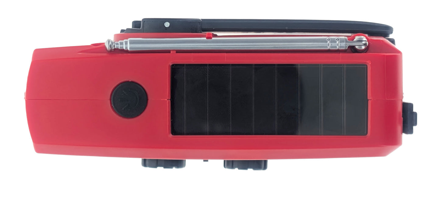 Solar Crank AM/FM Radio Weather Band Flashlight with USB Charger