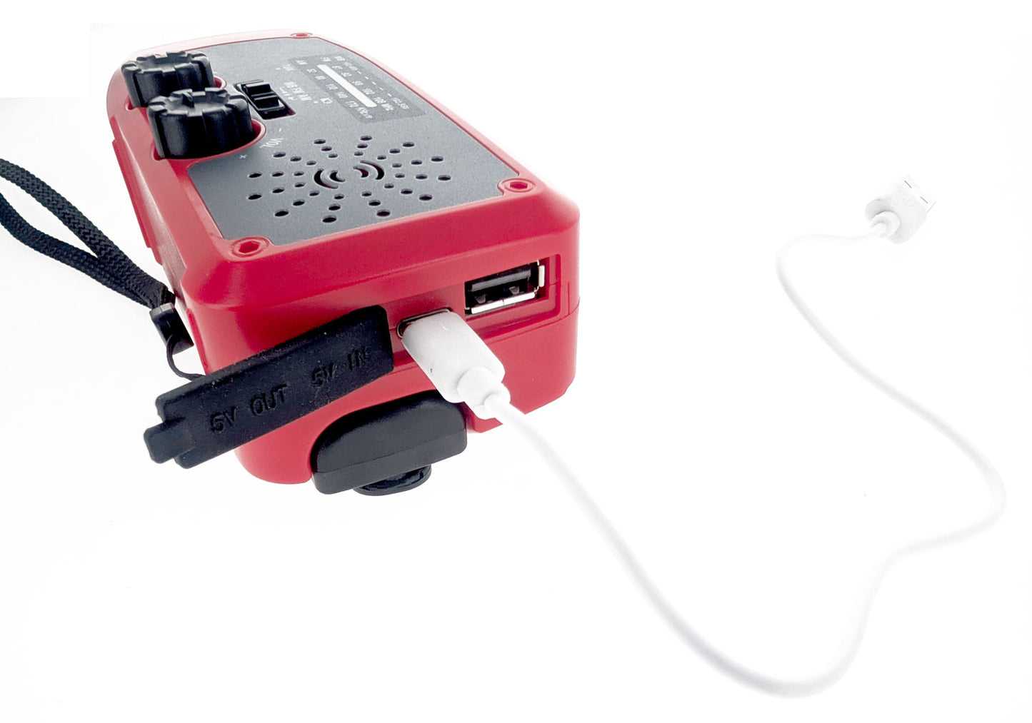 Solar Crank AM/FM Radio Weather Band Flashlight with USB Charger