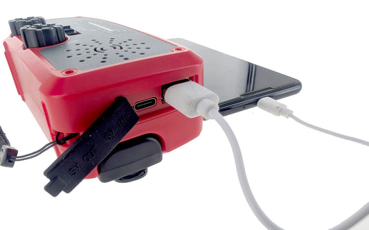 Solar Crank AM/FM Radio Weather Band Flashlight with USB Charger