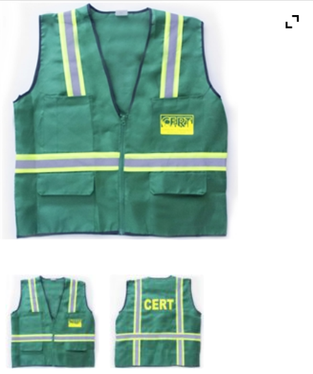 CERT Safety Jacket Vest With Reflective Stripes