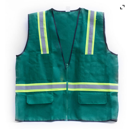 CERT Safety Vest, no Logo, Green only, One Size Fits All